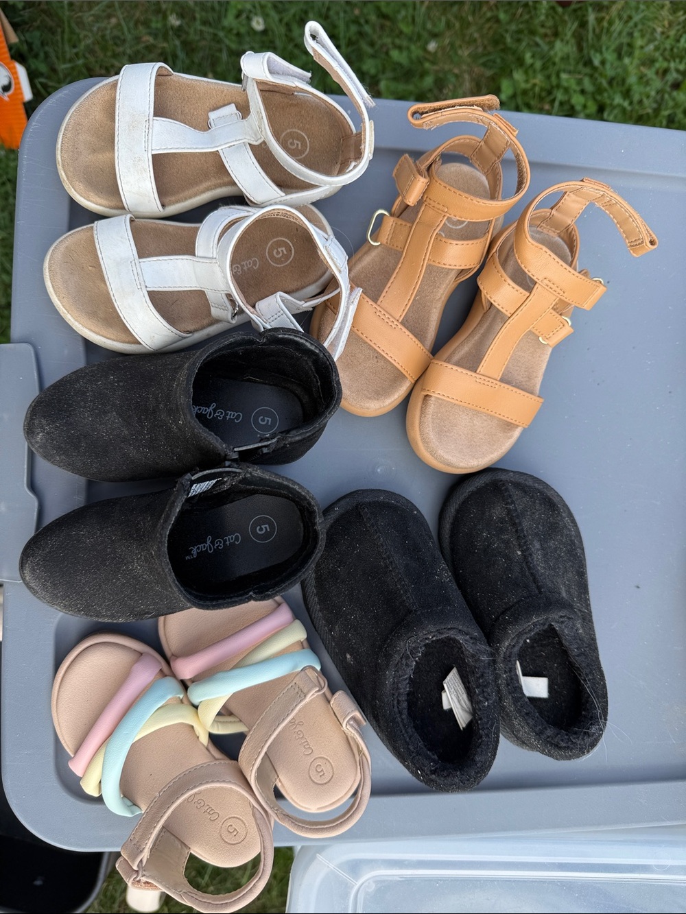 Cat & Jack White, Tan, Black and Pastel Kids Sandals & Boots Variety